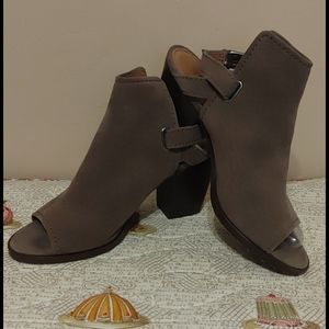 Frye open toe sling back